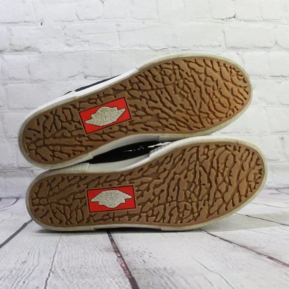 Nike Air Jordan Retro V.1 Black Leather Mesh Low Top Street Sneakers US 11 - Picture 9 of 9